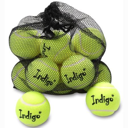 Купить Мяч для большого тенниса Indigo (12 шт в сетке) начальный уровень в Кингисеппе 