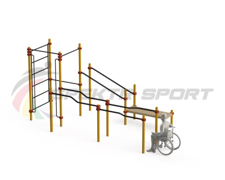 Купить Спортивный комплекс для инвалидов-колясочников WRK-D16_76mm в Кингисеппе 